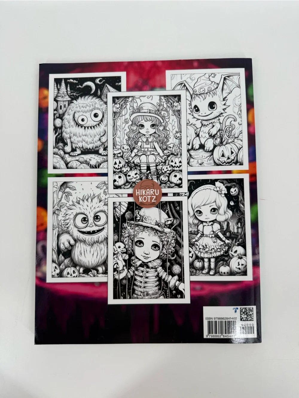 Cute and Spookie Wall Art Poster - Pink, Blue & Black
